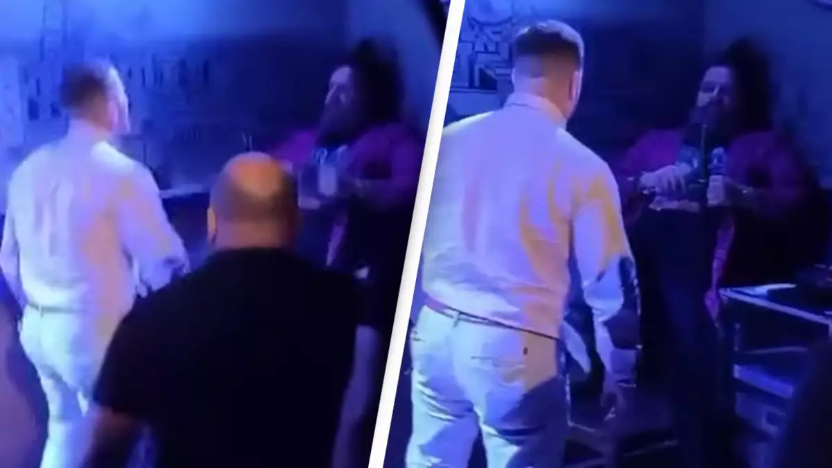 Dad punches comedian in the face for making disgraceful 'sexualized' joke about three-month-old son