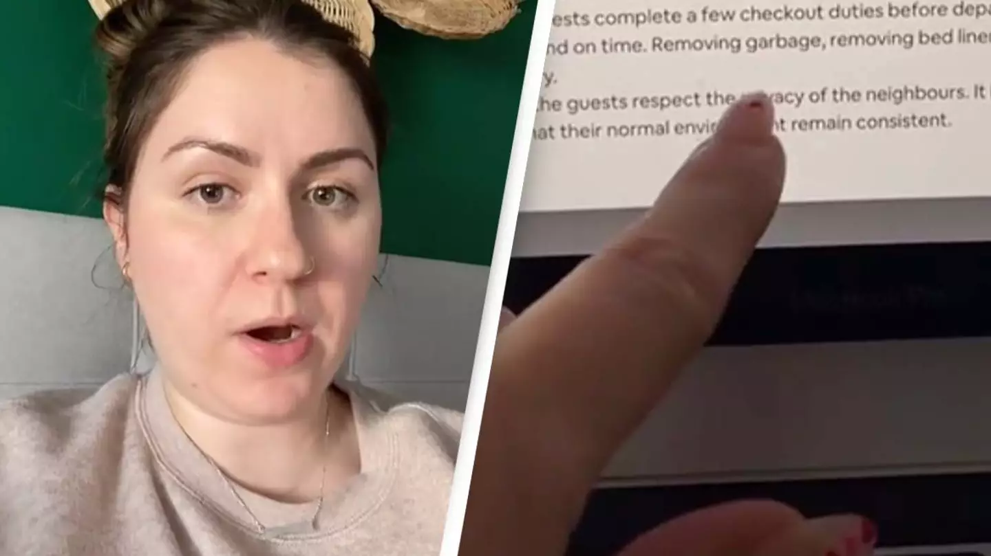 Airbnb guest furious after being left long list of chores despite being charged cleaning fee