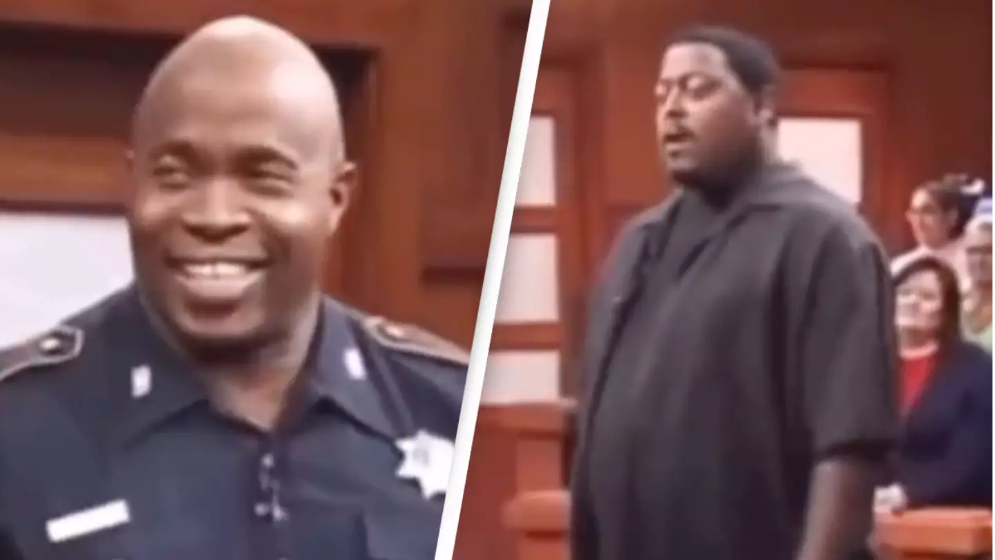 Courtroom TV footage goes viral after it takes bizarre twist