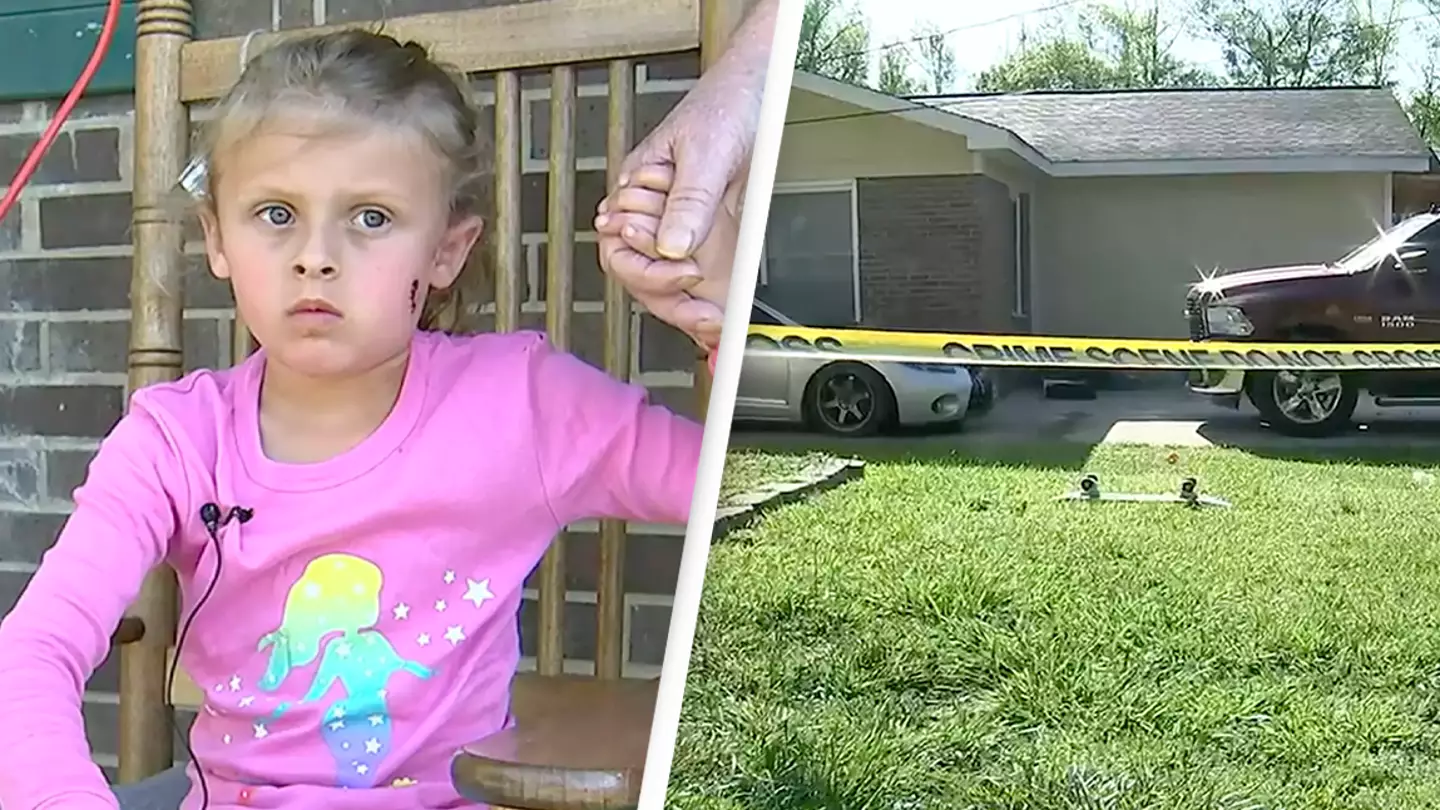 Six-year-old girl and her parents get shot after basketball bounces into neighbor's yard