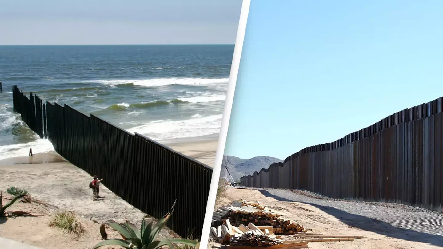 People Are Royally Mocking The US/Mexico Border Wall Going Into The Ocean