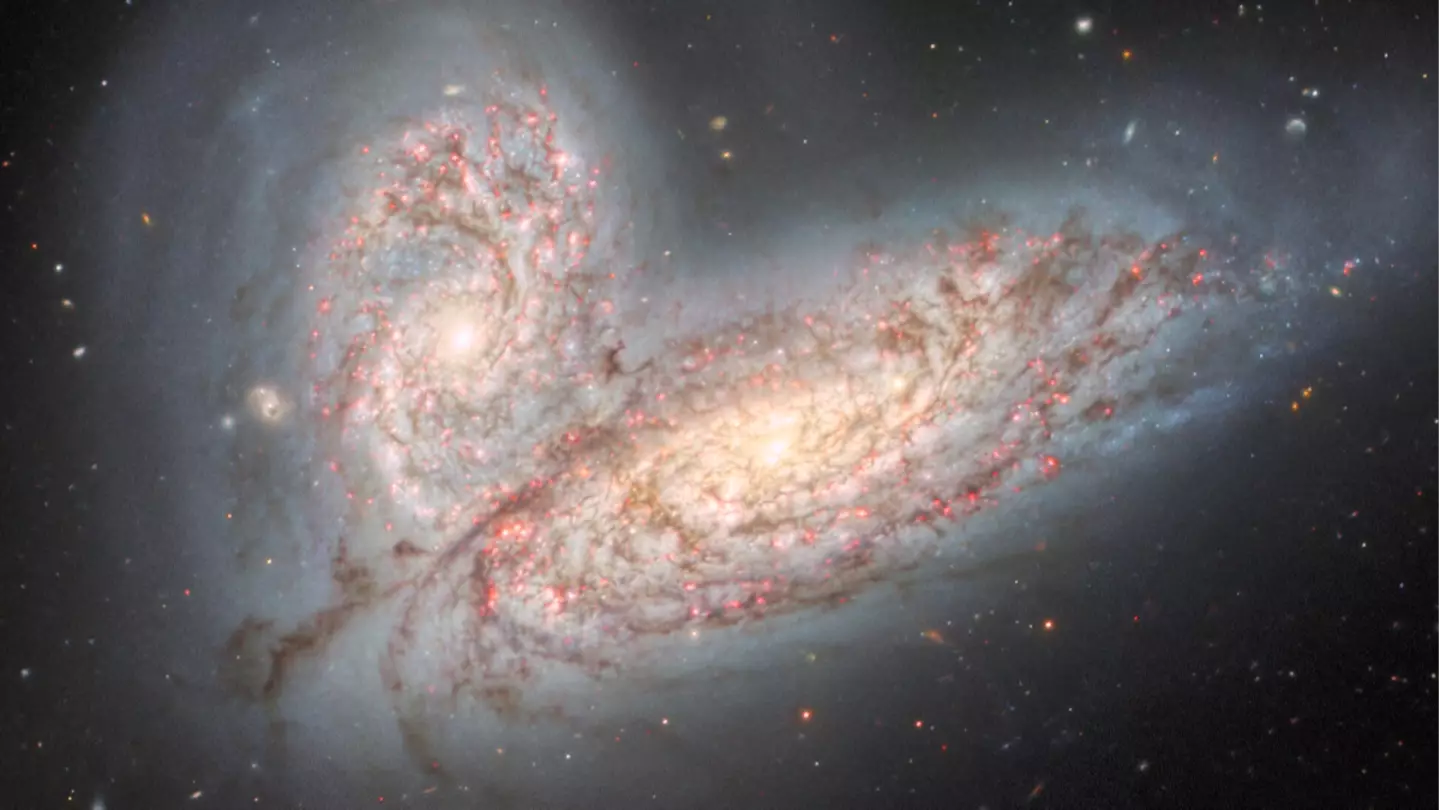 This is what will happen when two galaxies collide in 4 billion years time