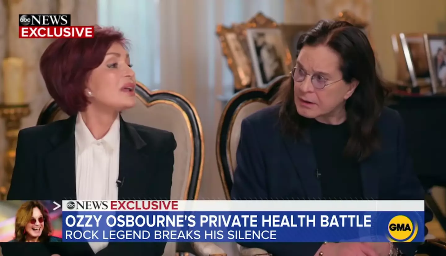 The couple opened up about Ozzy's Parkinson's diagnosis in 2020.