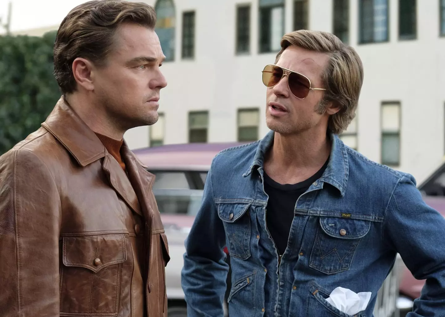 Leonardo DiCaprio and Brad Pitt in Once Upon a Time in Hollywood. (Sony Pictures)