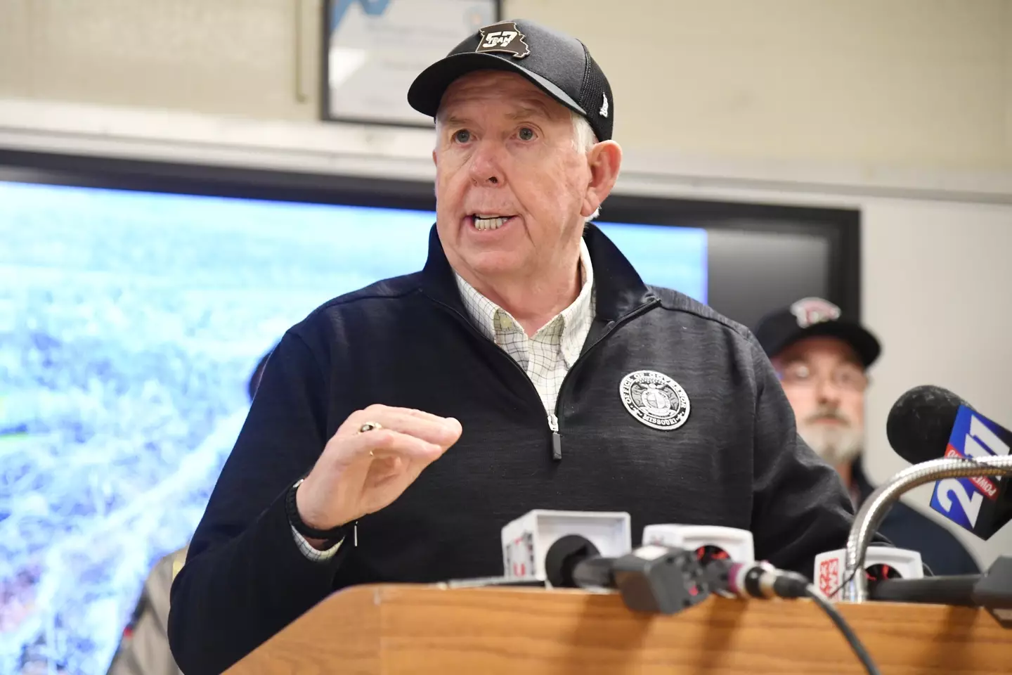 Missouri Governor Mike Parson has been accused of ignoring new evidence. (Michael B. Thomas/Getty Images)