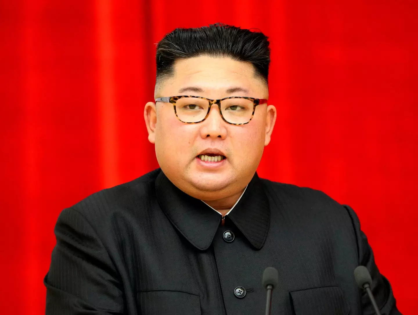Kim Jong Un is addressing the 'anti-enemy struggle'.
