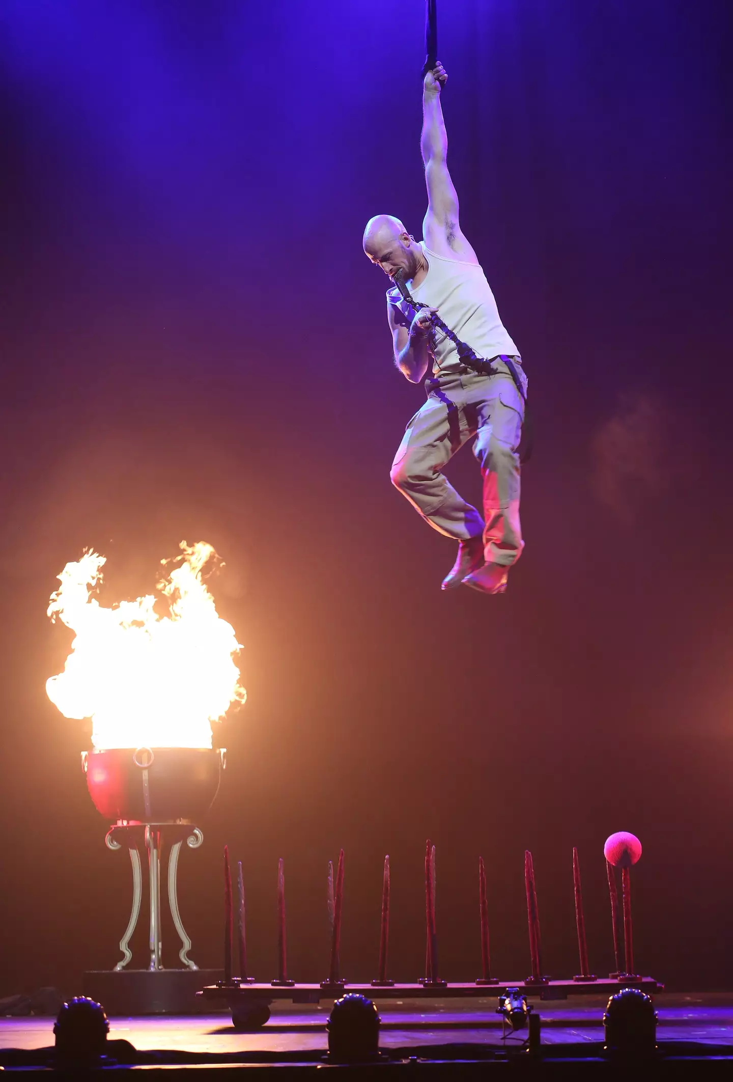 Goodwin in a performance with The Illusionists.