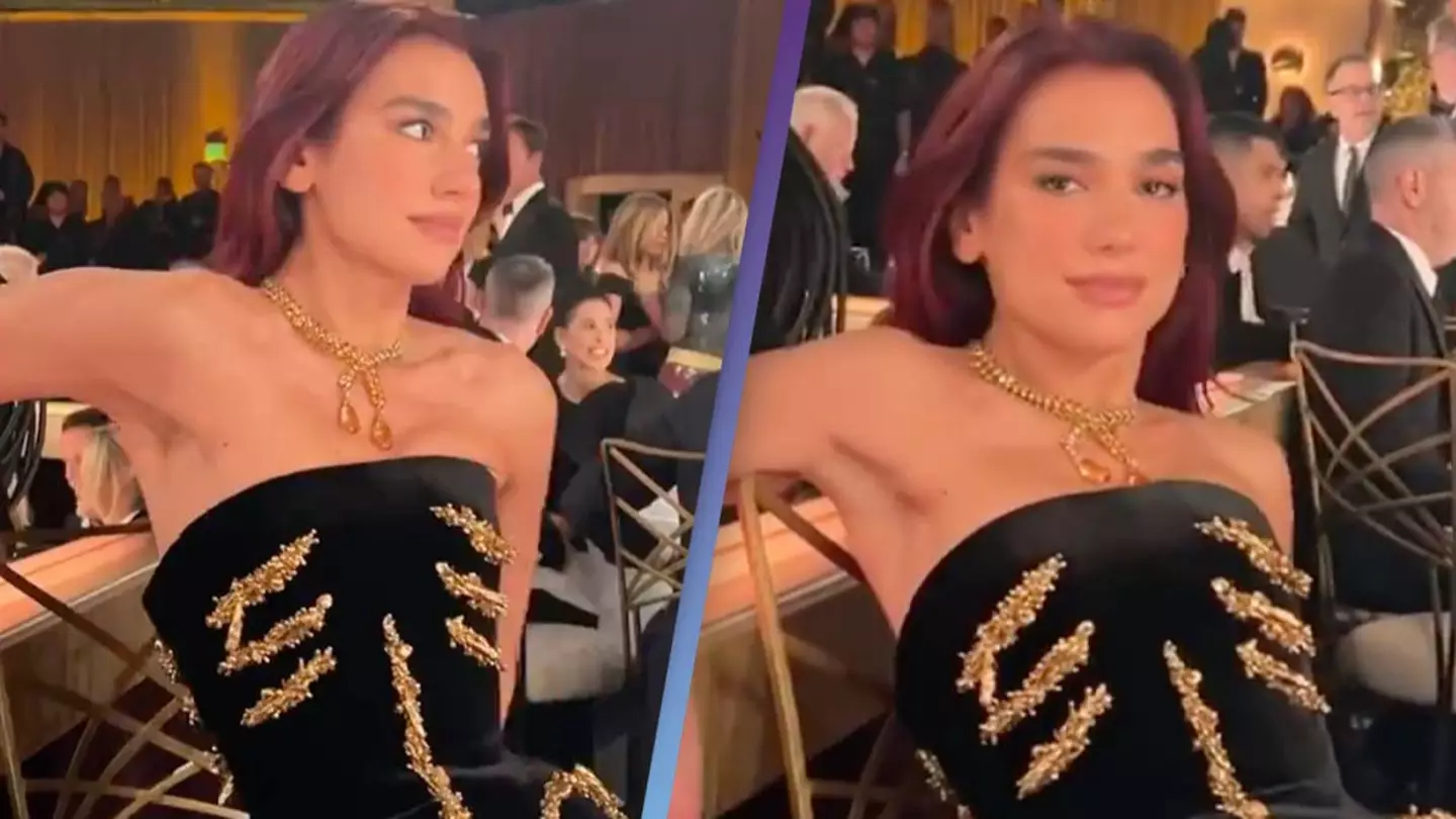 Dua Lipa shocks fans with video showing she's unable to sit down with her  tight dress