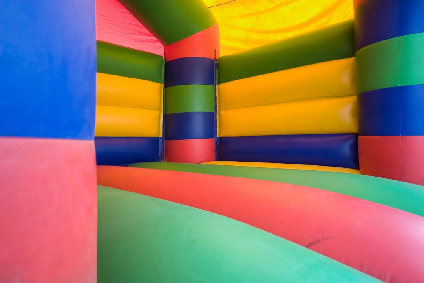 A 'strong gust of wind' sent the bounce house into the air. (Getty Stock Image)