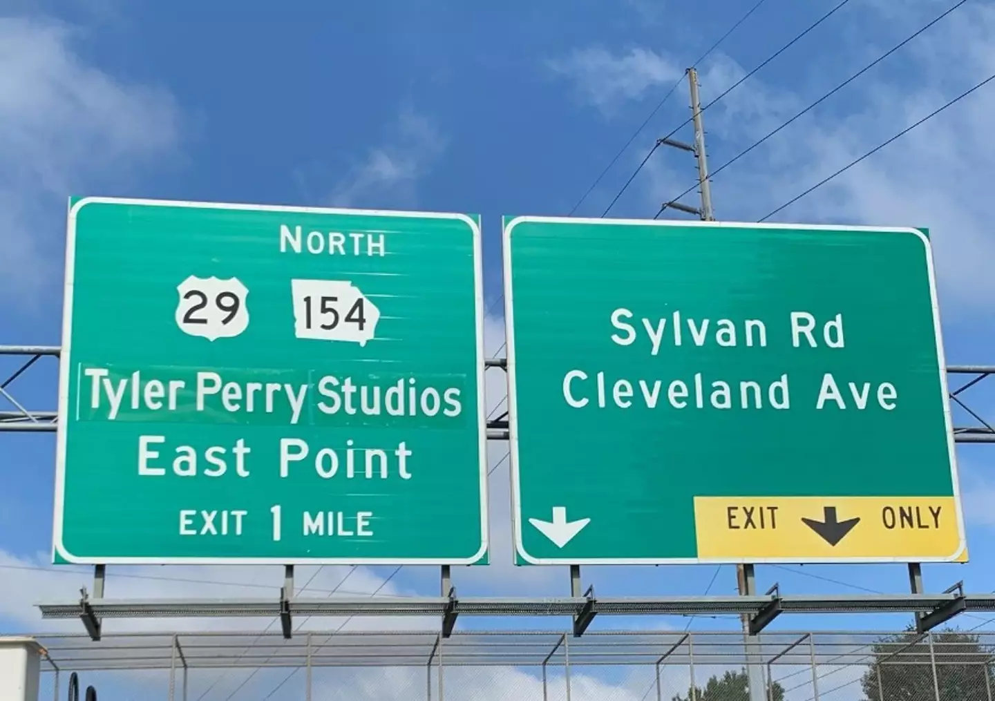 Tyler Perry's studio is such an important landmark that they had to change the roadsigns.