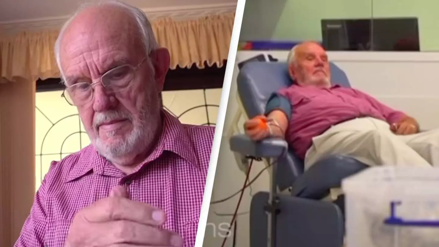 Man donated so much blood he saved lives of over 2.4 million babies due to his unusual blood type