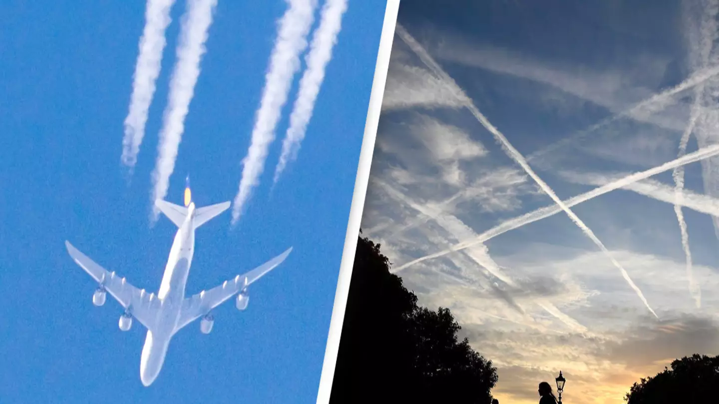 Experts reveal the truth behind those white streaks trailing planes in the sky