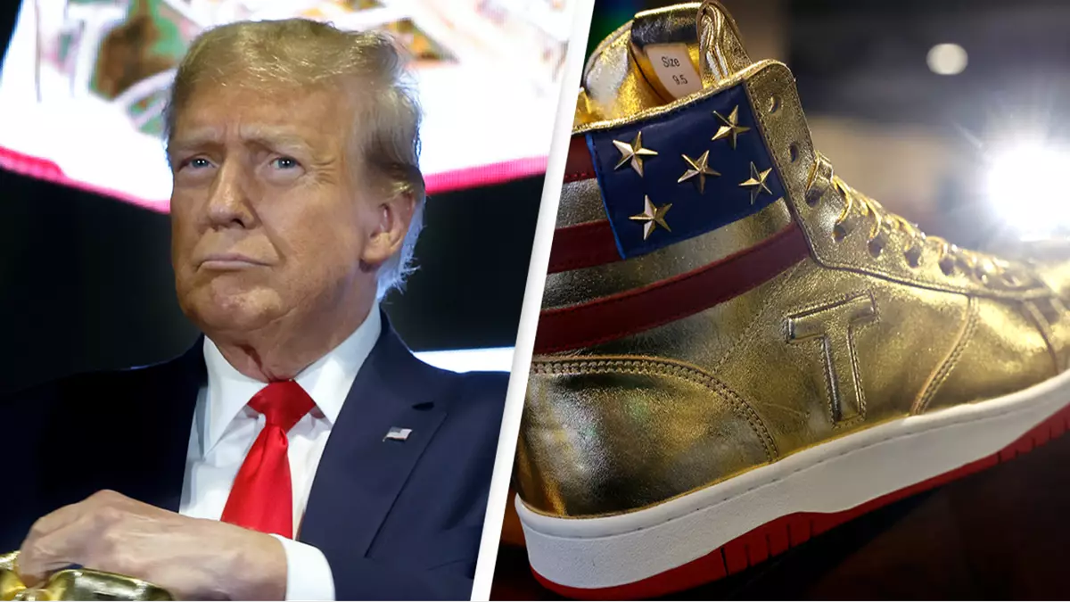 Donald Trump slammed for selling 'trashy' $399 shoes at Sneaker Con one ...