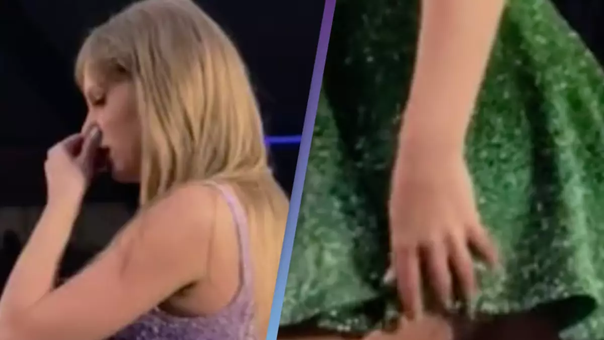 Taylor Swift fans defend singer after she's seen wiping snot with her bare hands in viral video