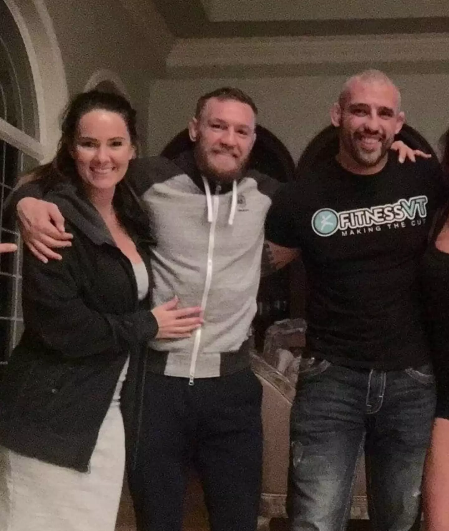 George Lockhart pictured with Conor McGregor and his parter, Dee Devlin. (lockloadedmma/Instagram)