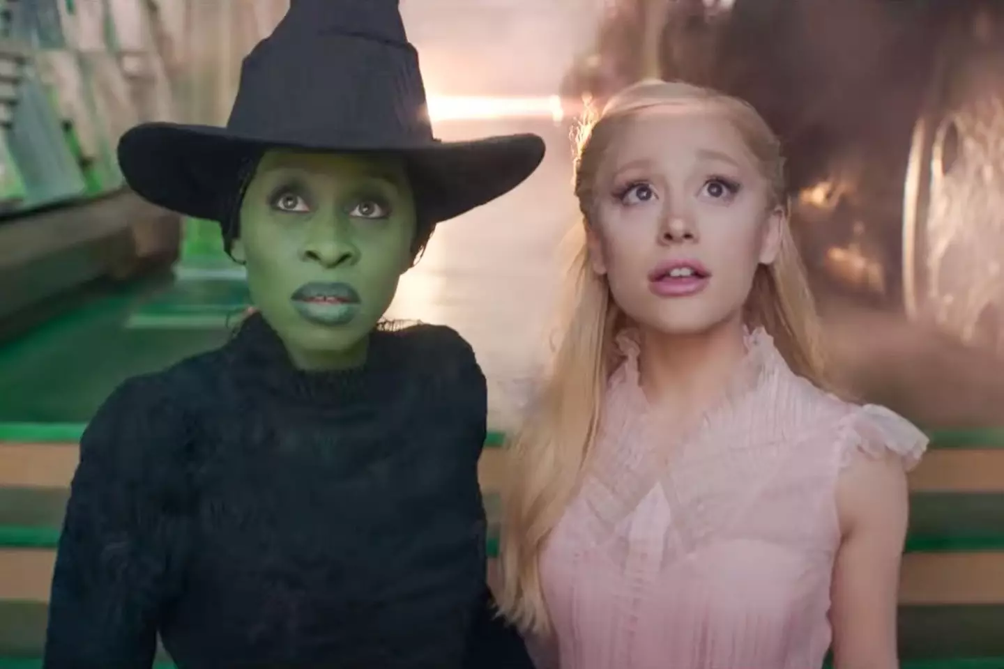Ariana Grande and Cynthia Erivo in Wicked (Universal Pictures)