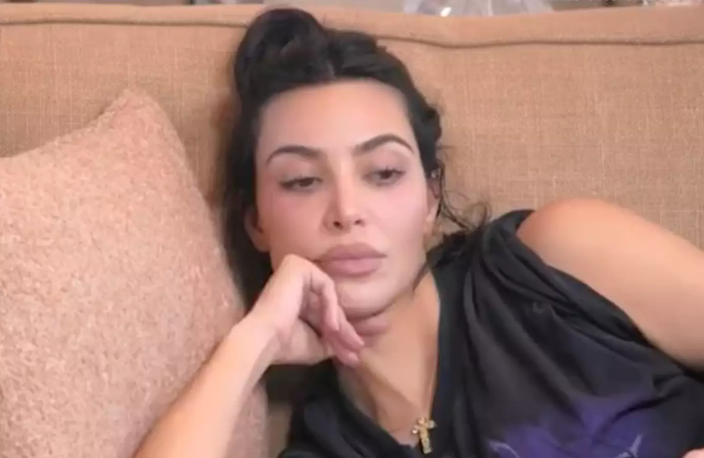 Kim reflected on the 'torture' of her birthday. (Hulu/ The Kardashians) 