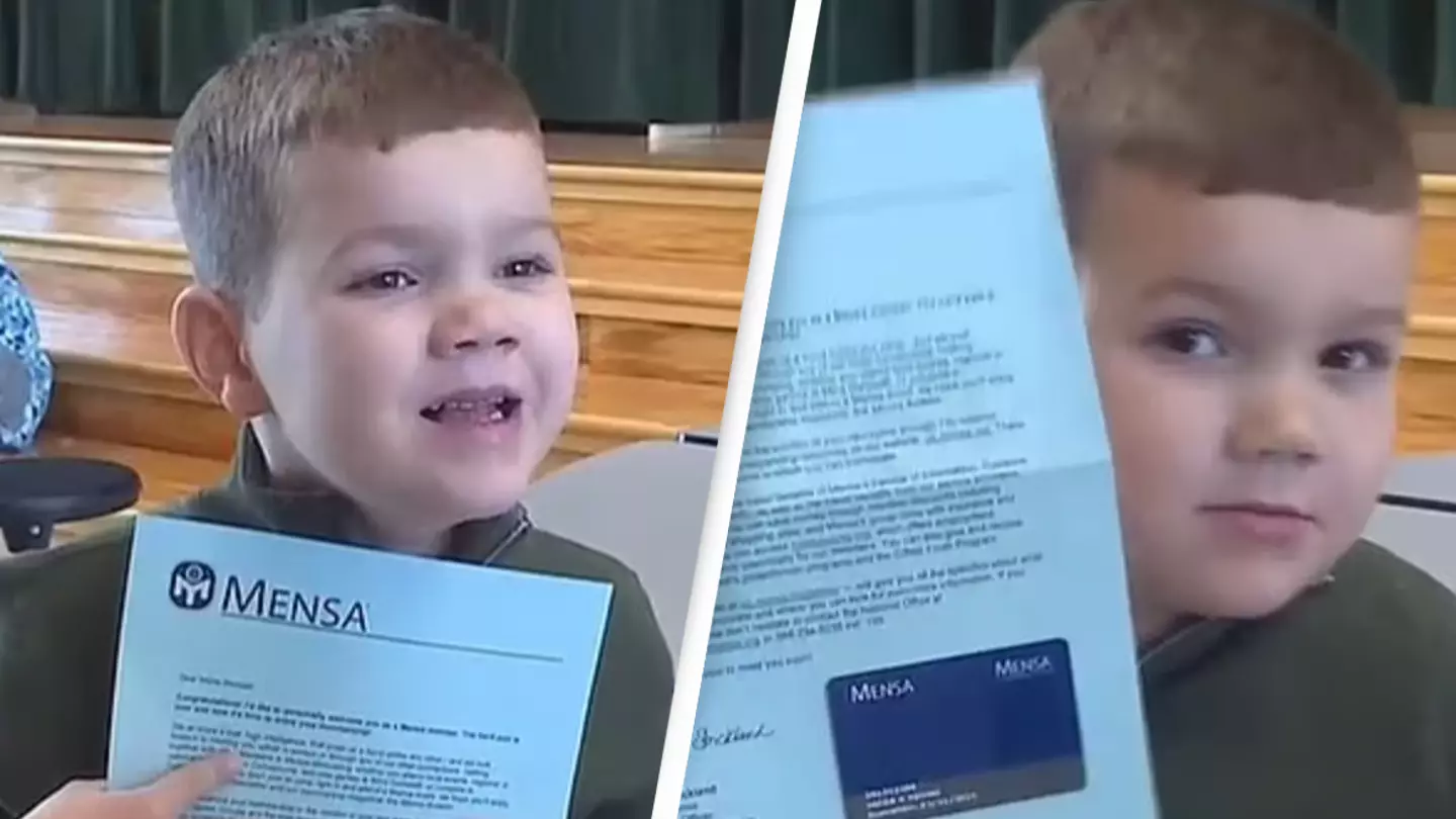Five-year-old inducted into Mensa after scoring in the top 1%