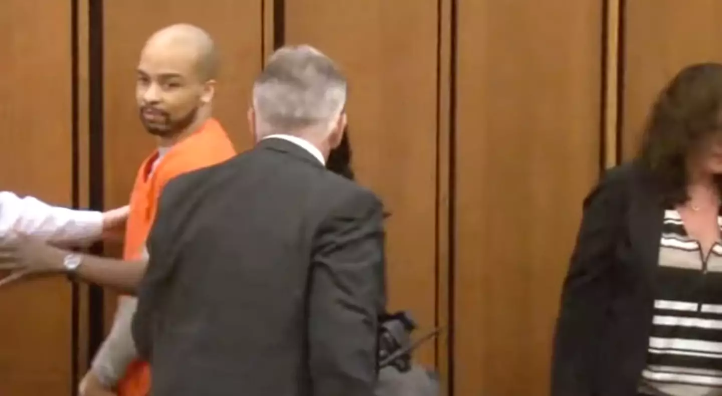 Madison was led away after Terry attacked him, but allegedly smirked at his victim's father.
