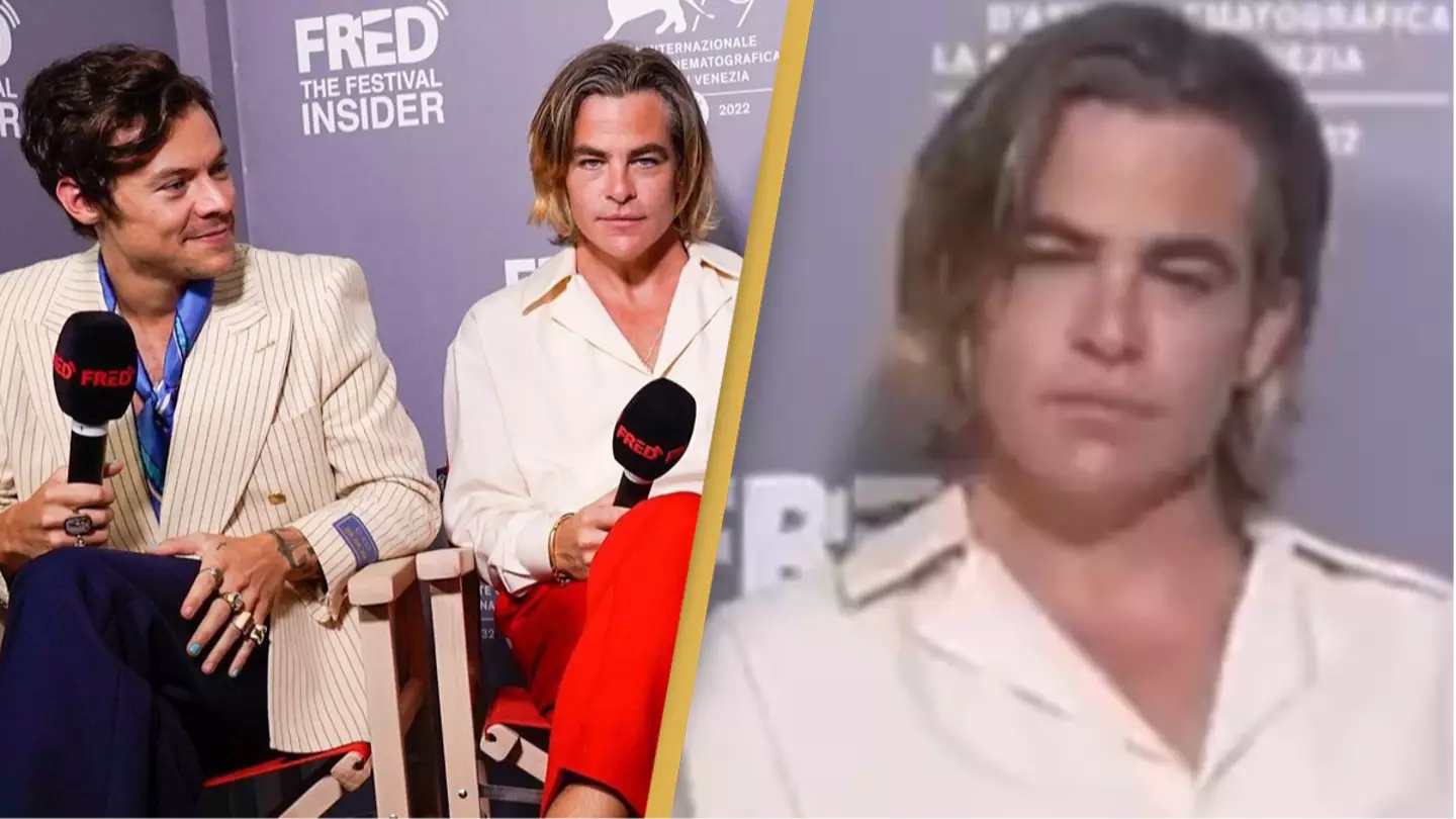Chris Pine’s face goes viral as Harry Styles gives bizarre answer to question about Don’t Worry Darling