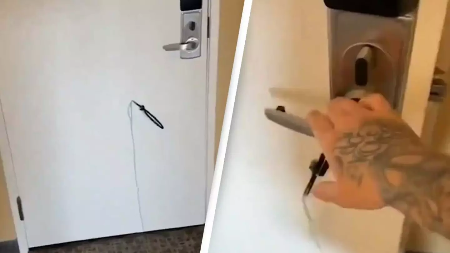 Man reveals 'scary' way thieves can break into your hotel room using a magnet leaving people stunned