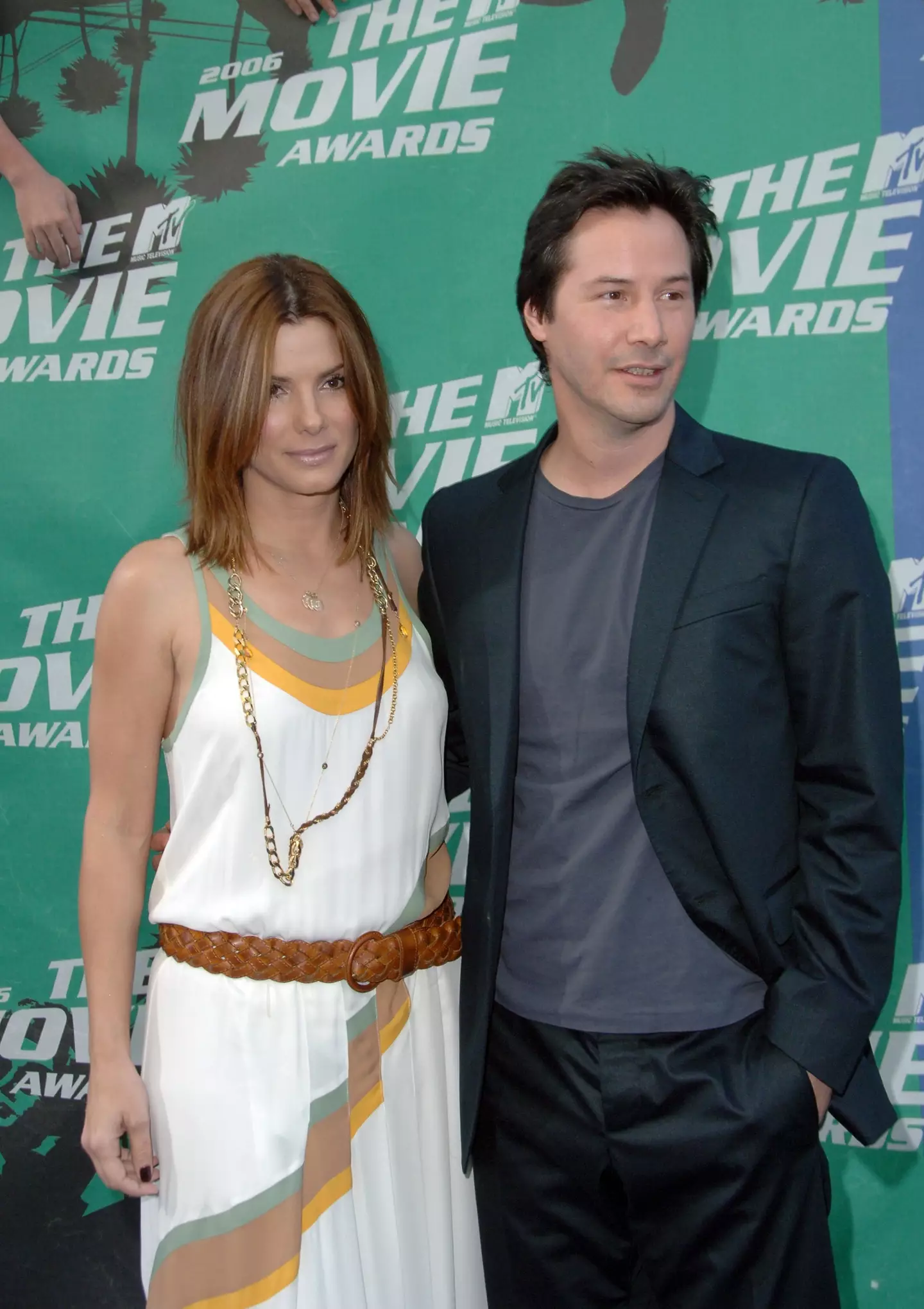 Sandra Bullock and Keanu Reeves have worked together in two movies. (Jon Kopaloff/FilmMagic)