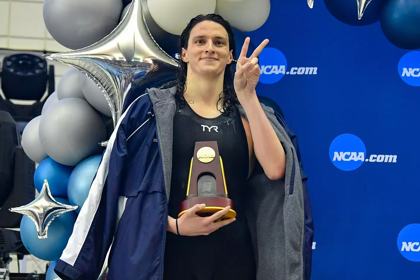 The rule was implemented after Thomas won the NCAA's women's 500m freestyle (Rich von Biberstein/Icon Sportswire via Getty Images) 