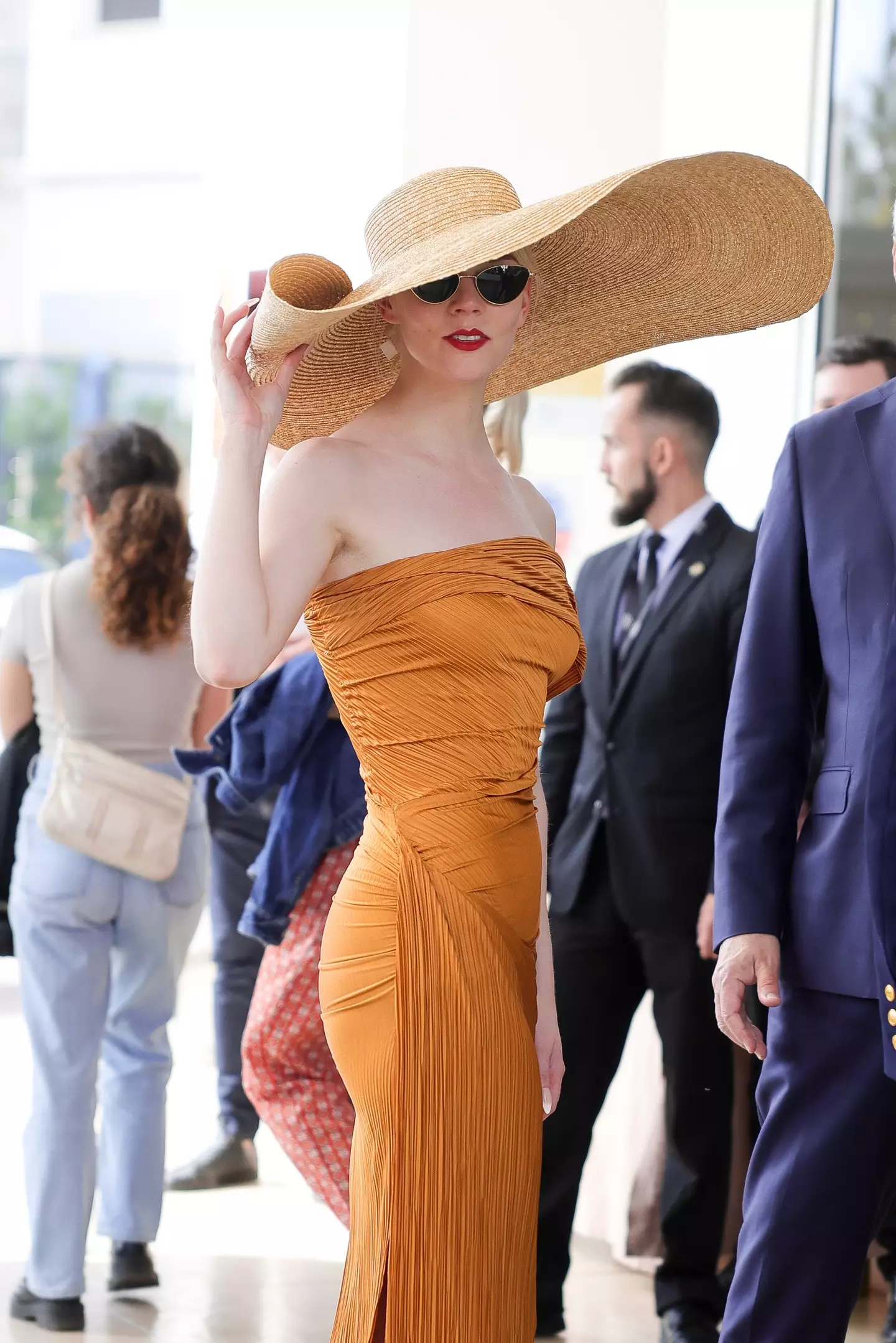 Anya Taylor-Joy was arriving in France for Cannes Film Festival. (Jacopo Raule/GC Images) 