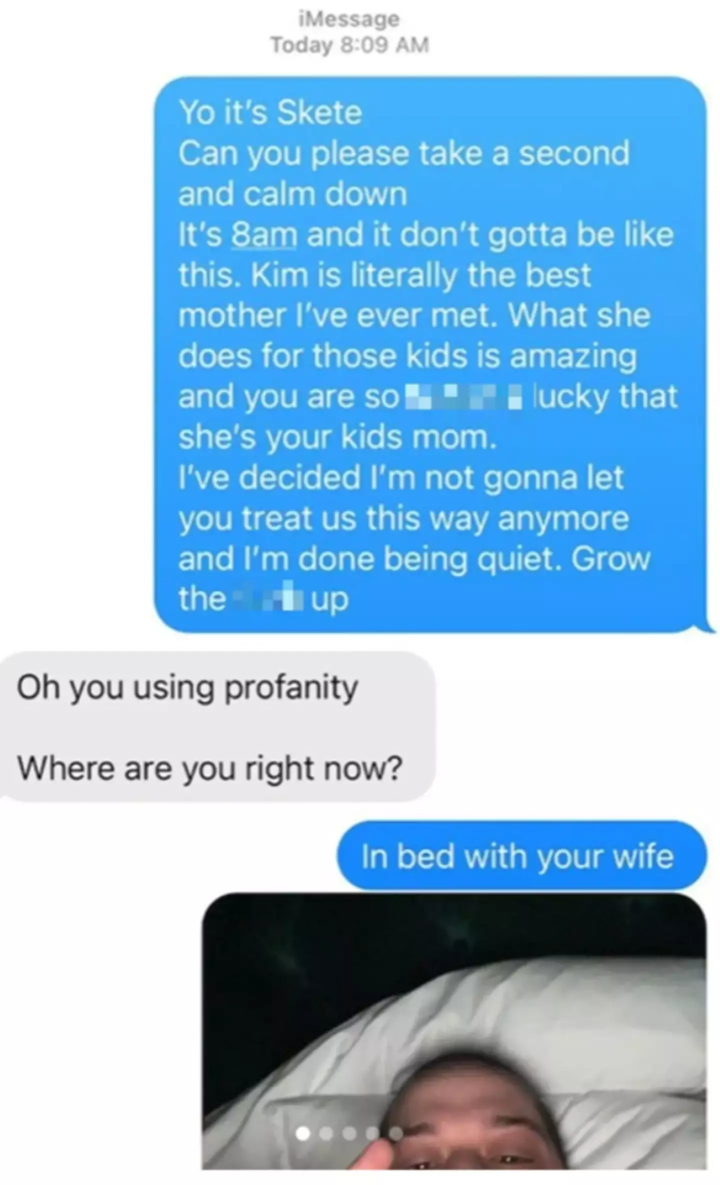 Pete Davidson's alleged texts to West.