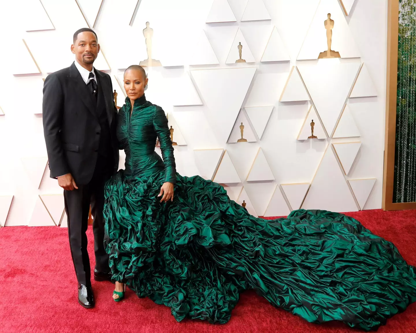 Will Smith and Jada Pinkett Smith at the Oscars.