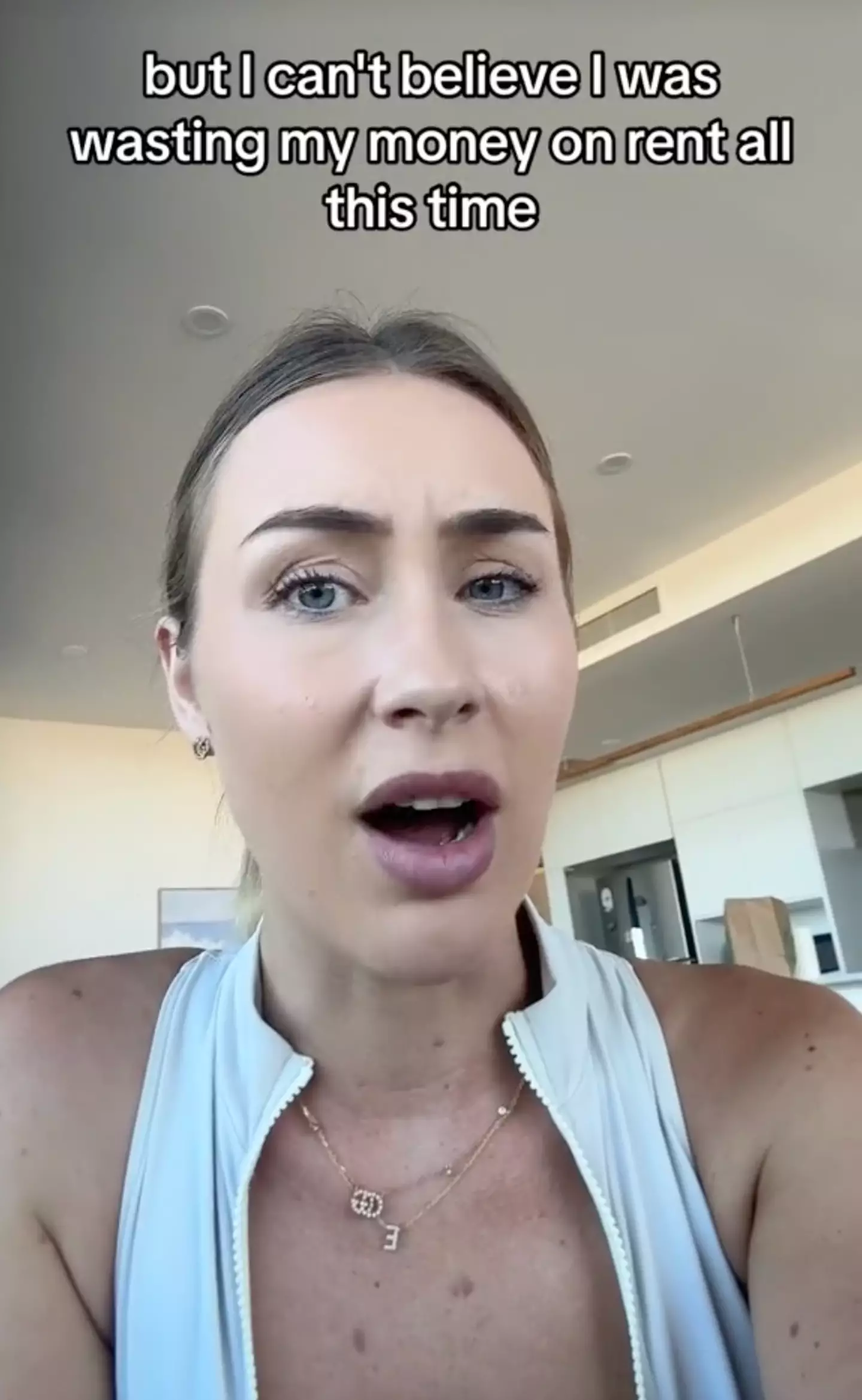 Emily shared her trick for finding a place to stay.  (TikTok/Imobile)