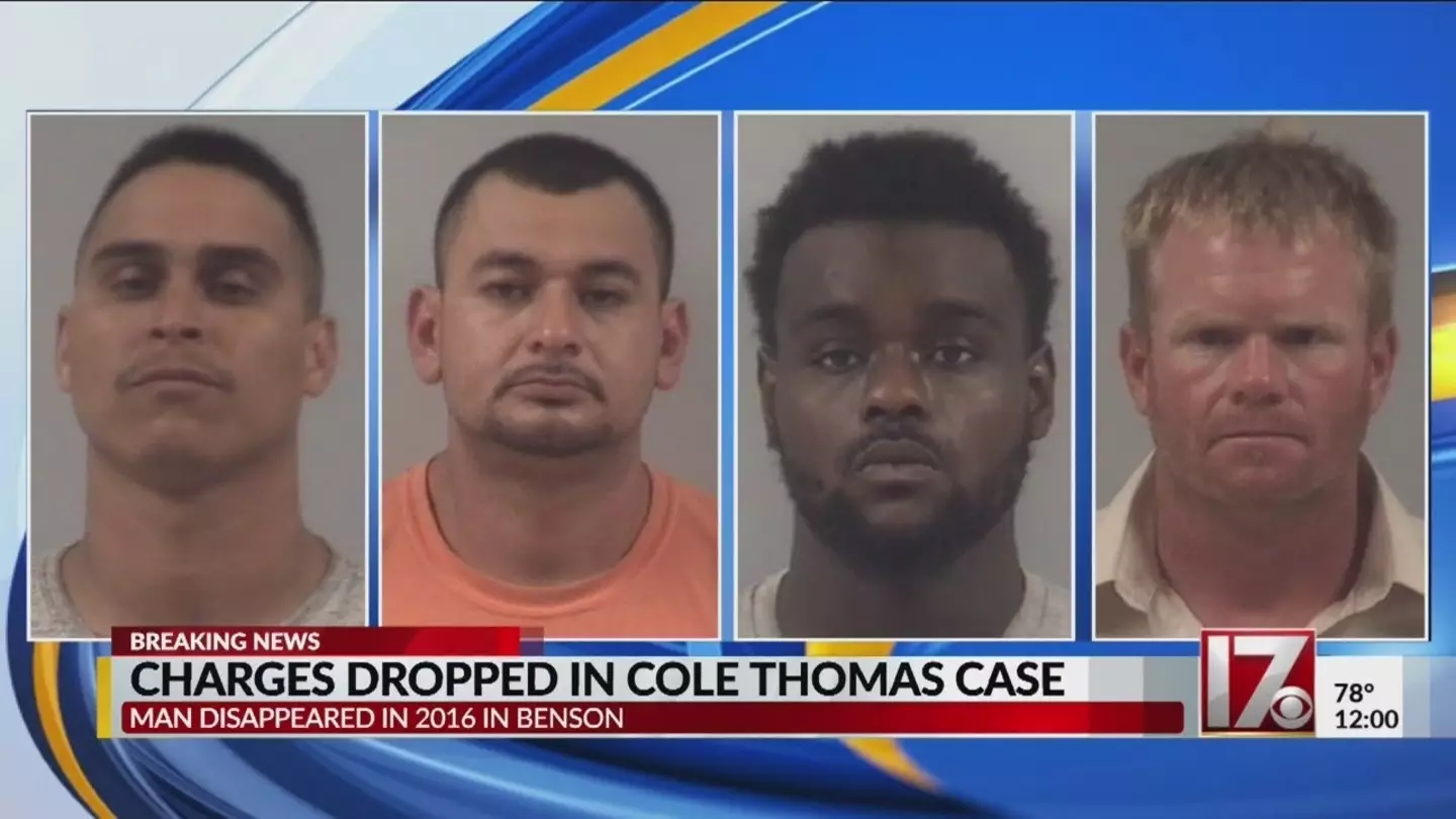 All four men arrested in connection with Thomas' disappearance were released.