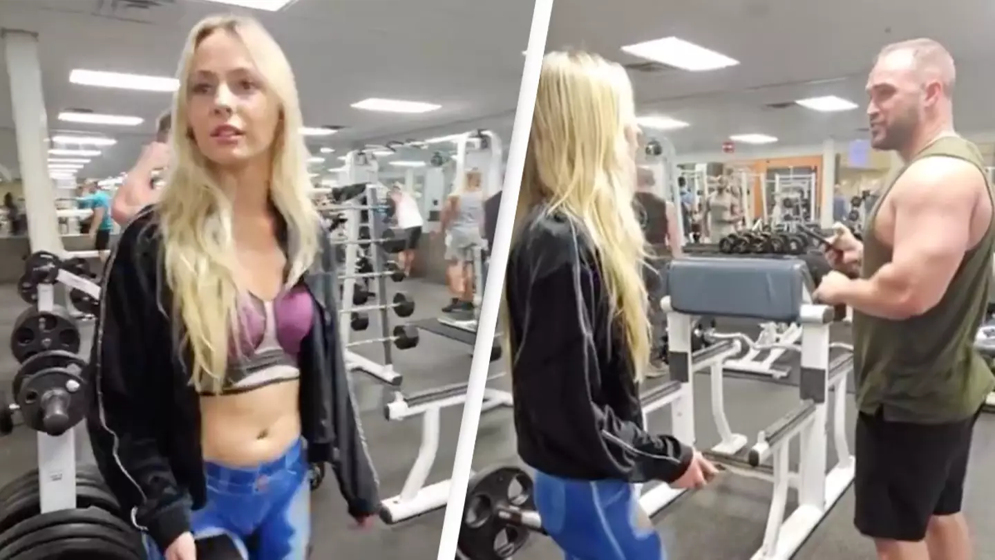 Influencer's attempt to shame man for calling out her wearing 'painted pants'  at gym massively backfires