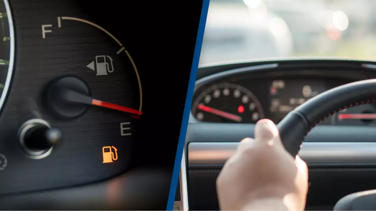 Read more about the article The diagram shows how far you can drive your car when the tank is empty.