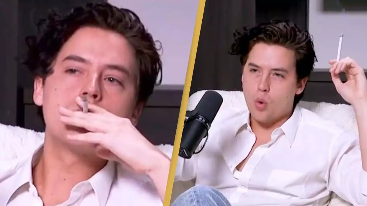People are cringing at the way Cole Sprouse smokes inside during interview