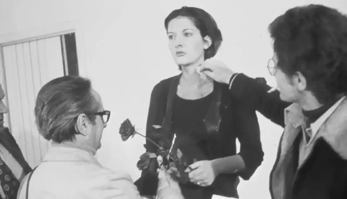 Marina Abramovic allowed the public free rein of her body for six hours. (Marina Abramović Institute/YouTube)
