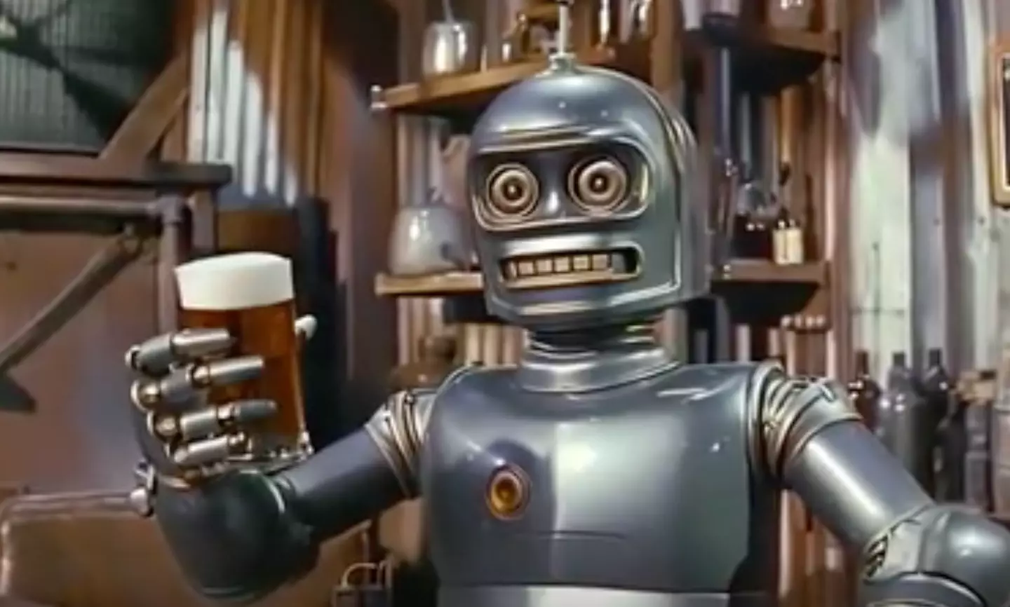 Bender the beer-guzzling robot. (X/@demonflyingfox)