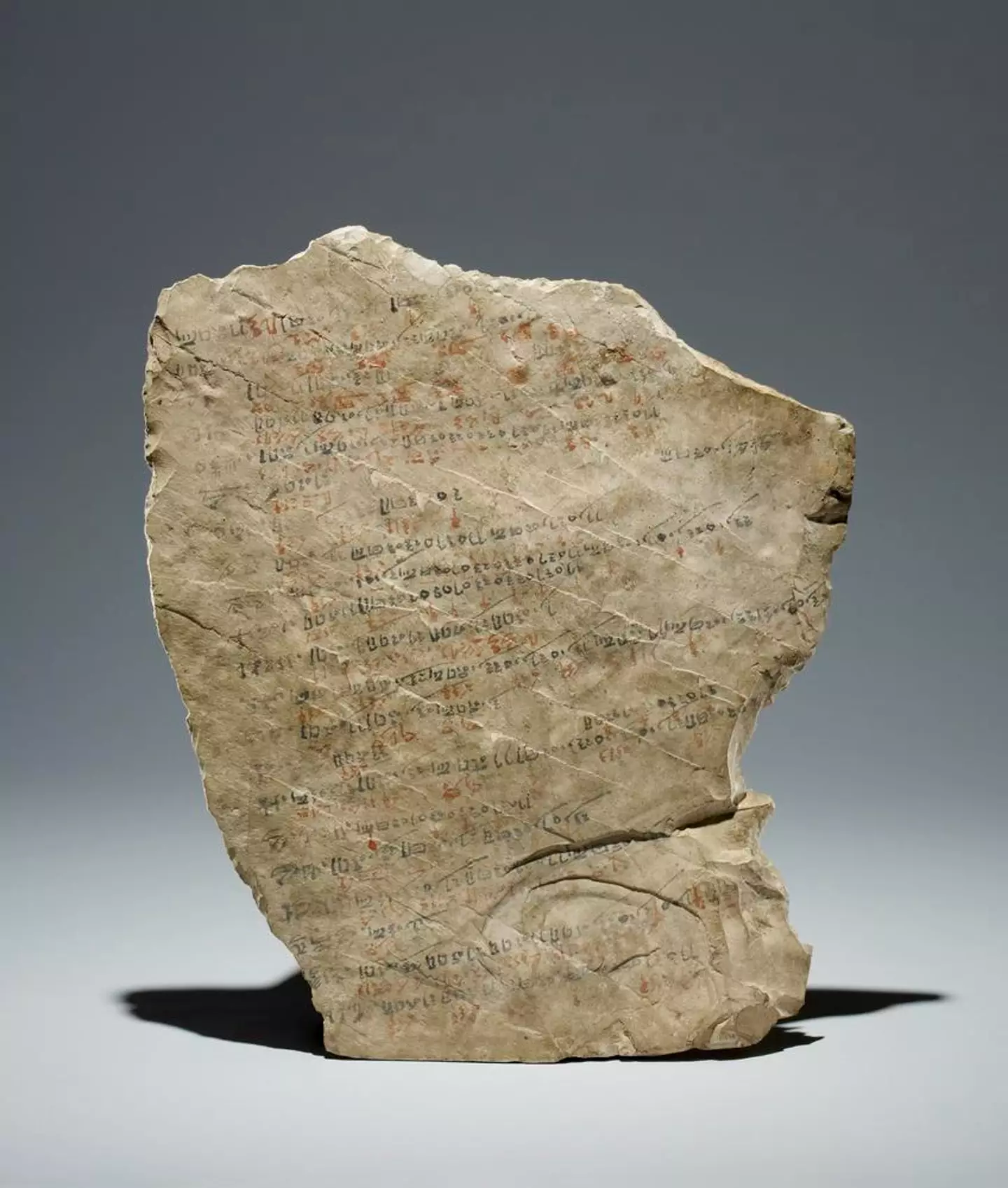 The tablet documents absences of Ancient Egyptian employees  ( The Trustees of the British Museum) 