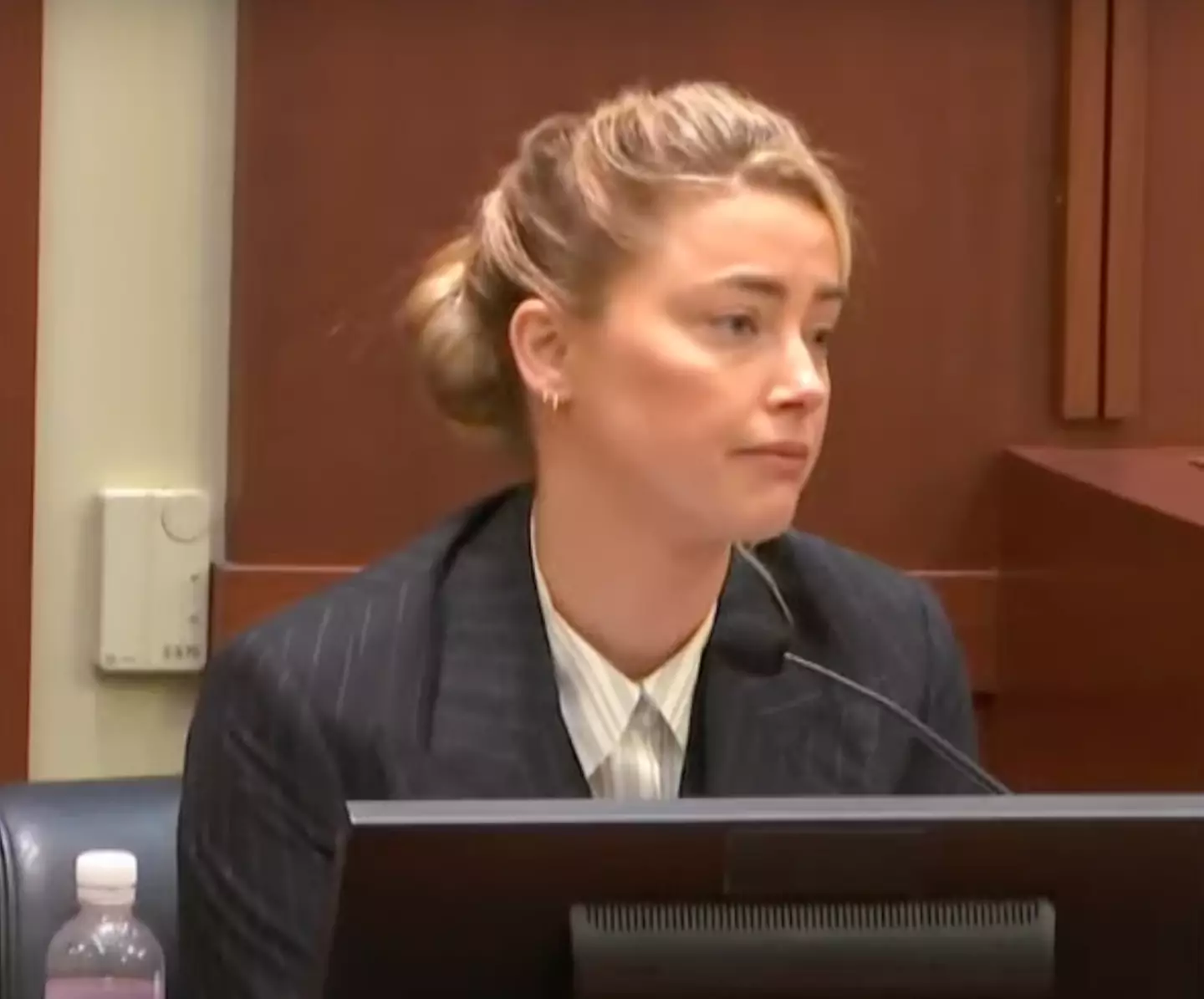 Amber Heard on the stand on day 17 of Johnny Depp's defamation trial.