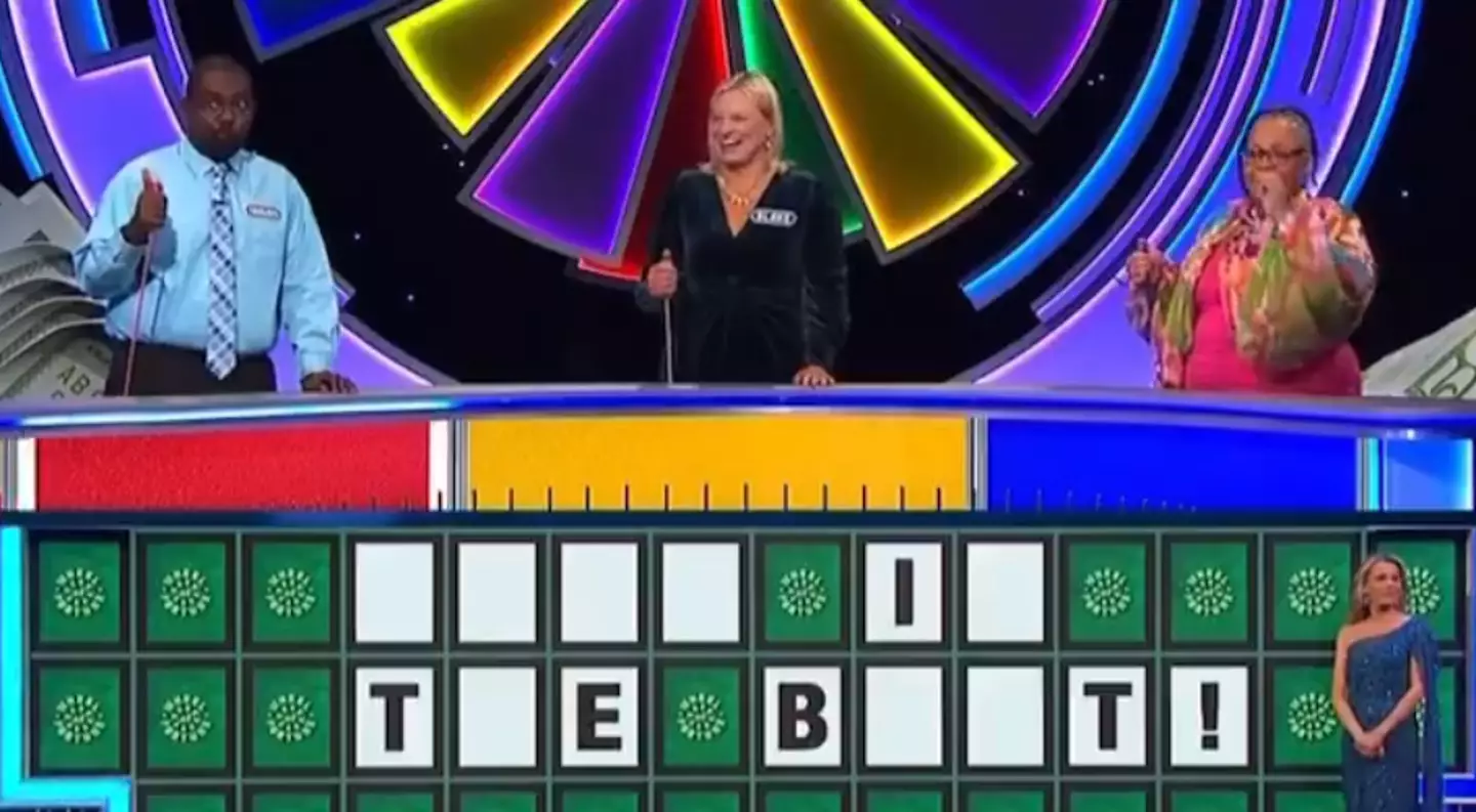 The whole studio appeared taken aback by the answer (CBS/ Wheel of Fortune) 