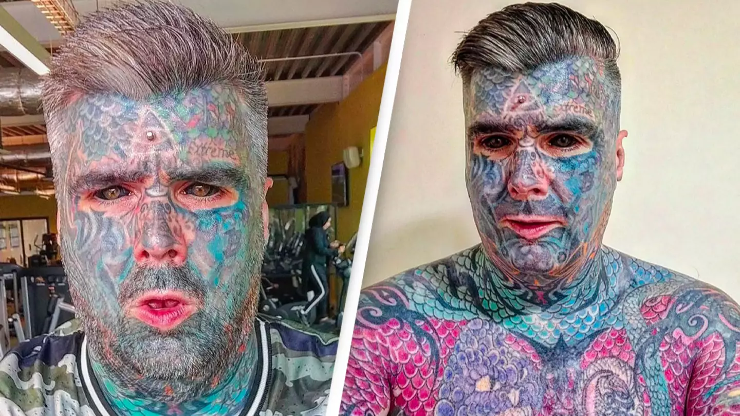 Most tattooed man in UK says how he looks is ruining one key part of his life