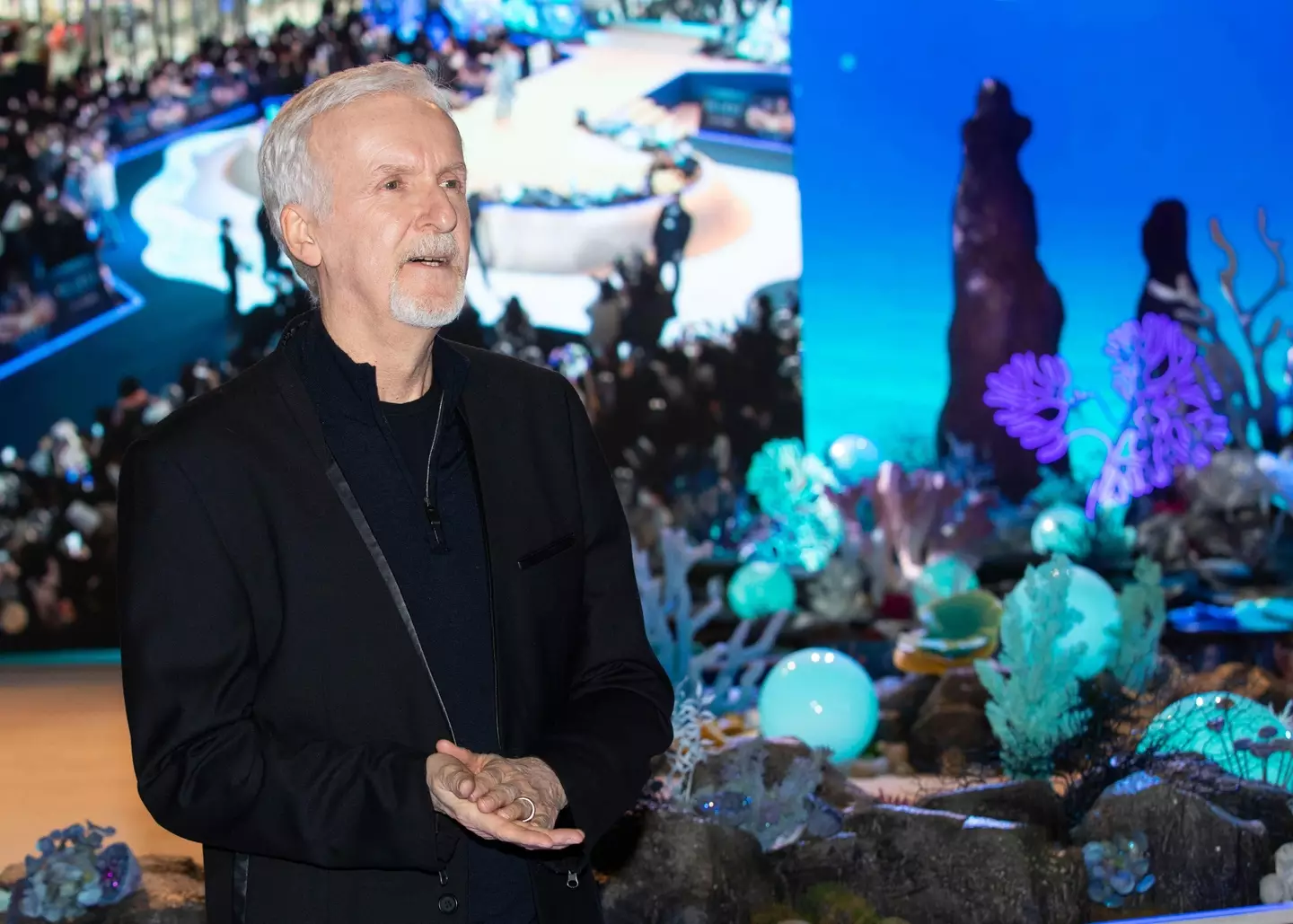 James Cameron promoting The Way of Water in South Korea.
