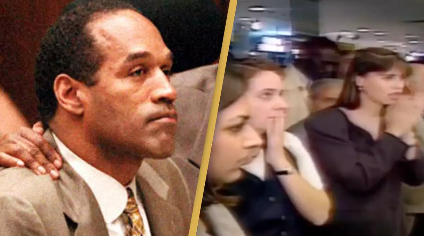 Footage captures public reaction after O.J. Simpson was acquitted for the murder of his ex-wife