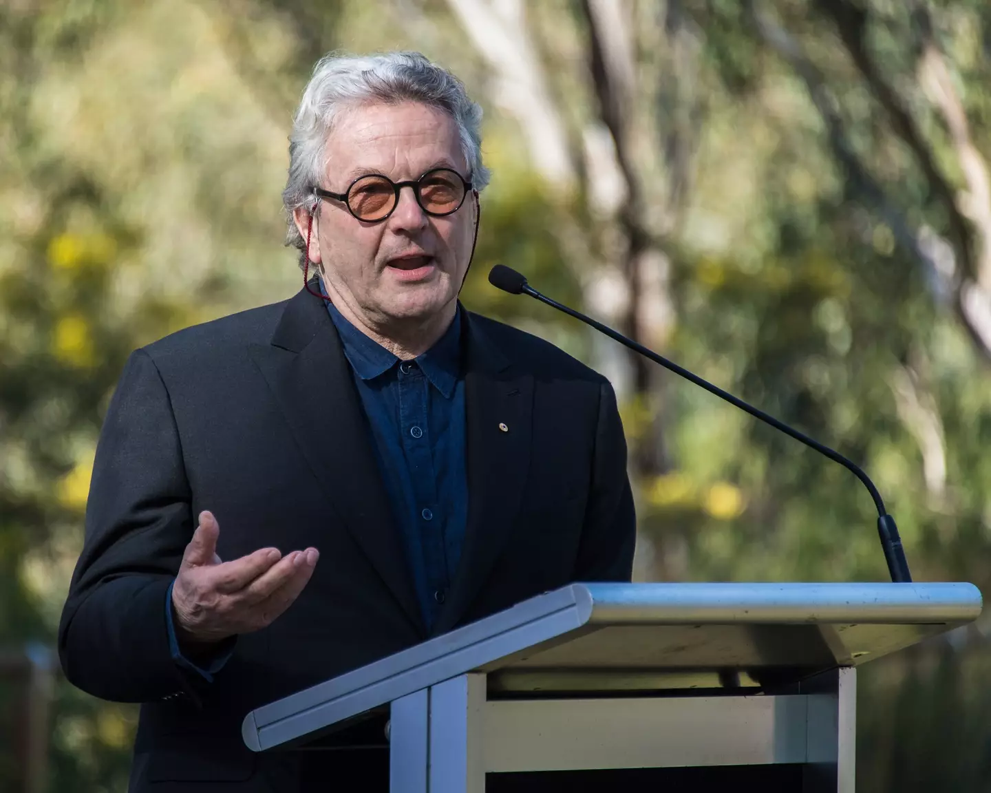 Director George Miller has weighed in on the on-set drama (Hugh Peterswald/Pacific Press/LightRocket via Getty Images) 
