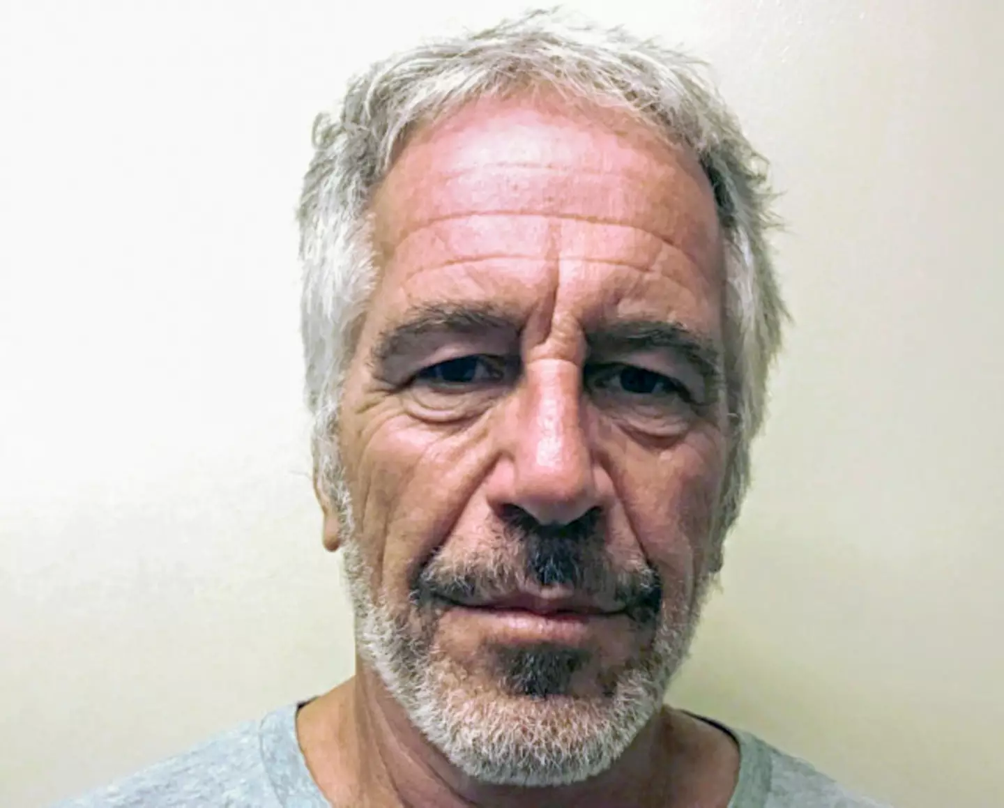 Jeffrey Epstein's mugshot in 2019.  (Kypros/Getty Images)