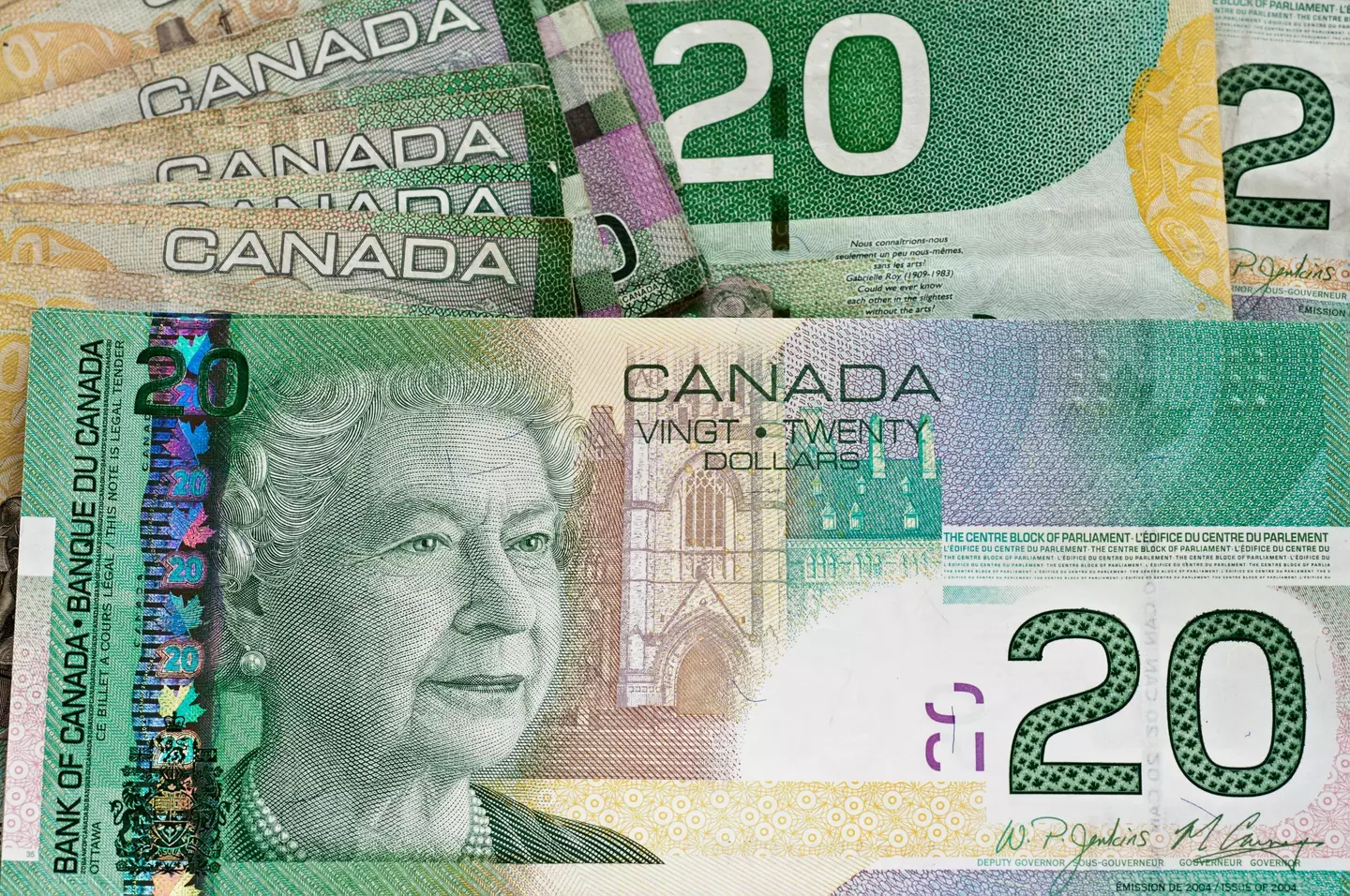 Canada's $20 banknote still features an image of the Queen.