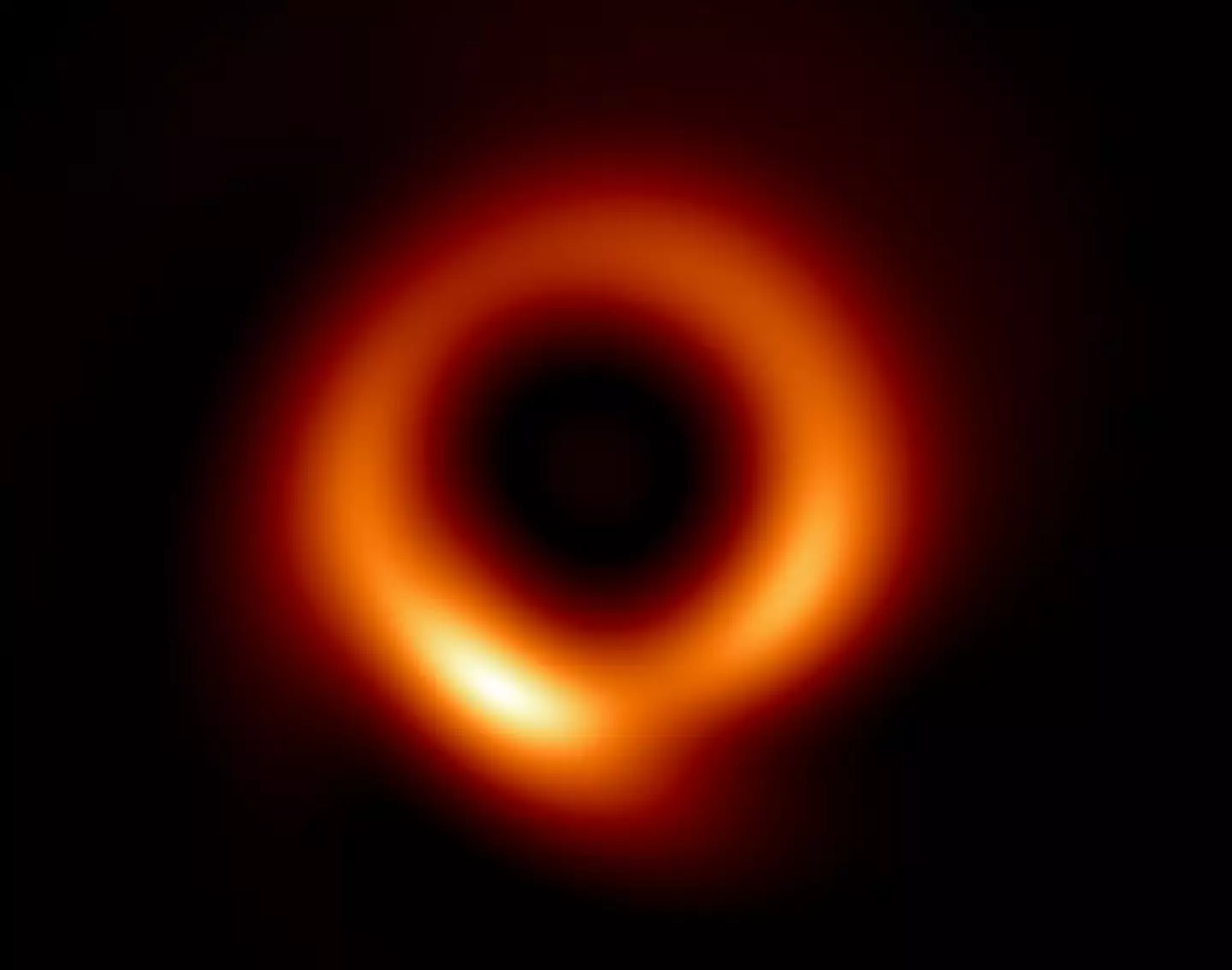 The M87 supermassive black hole generated from the PRIMO algorithm using 2017 EHT data.
