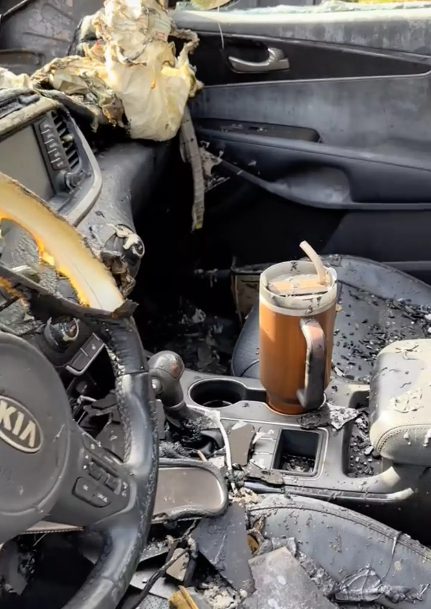 Viral TikTok video lands user a new car after her Stanley tumbler  withstands fire