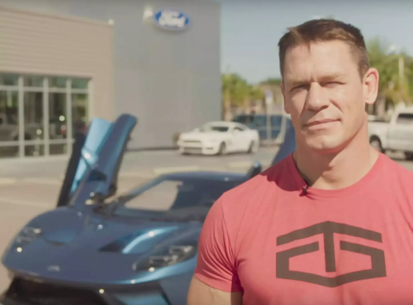 John Cena purchased a new Ford GT in 2017. (YouTube)