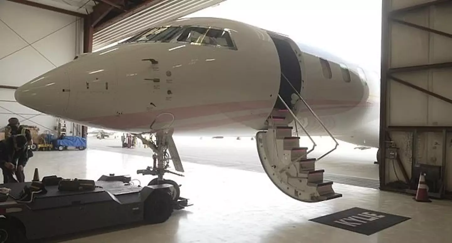 Jenner's private jet.